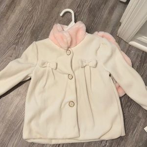 Girls 4T coat with matching hat